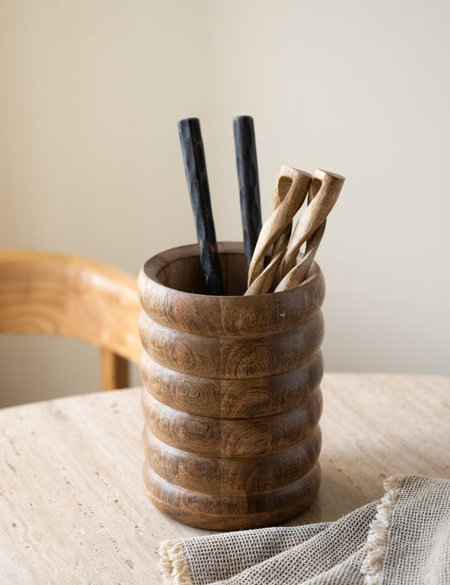 Jar Matano Brown Wood - Things I Like Things I Love