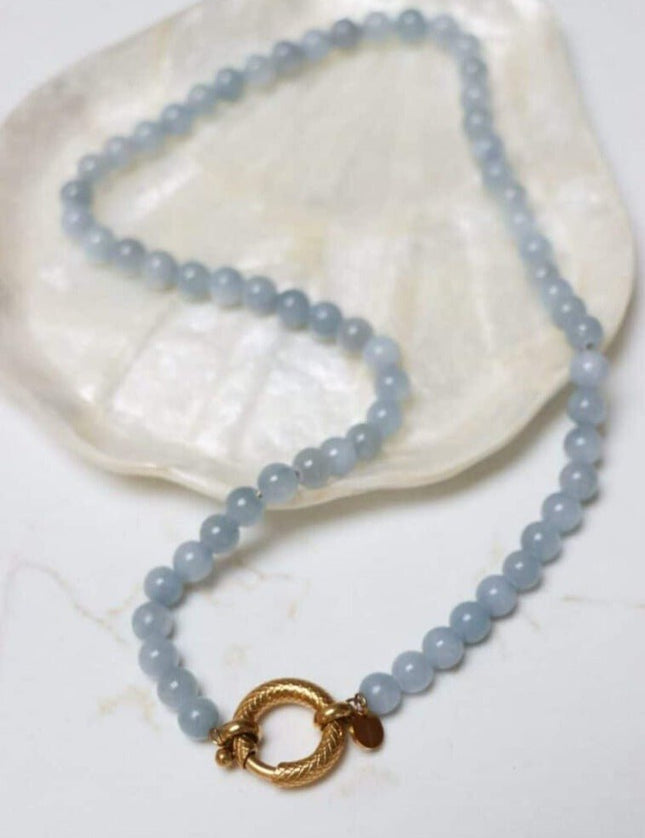 Necklace Snake Light Blue - Things I Like Things I Love