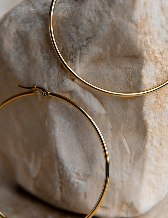 Paola Hoops 60mm XL Gold - Things I Like Things I Love