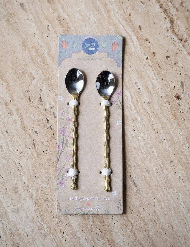 SET OF 2 - Handmade Wavy Teaspoons - Things I Like Things I Love