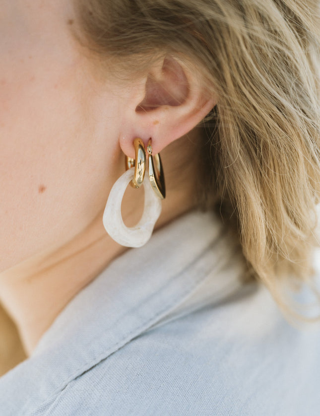 SET OF 2 - Statement Earrings Bold Organic - Things I Like Things I Love