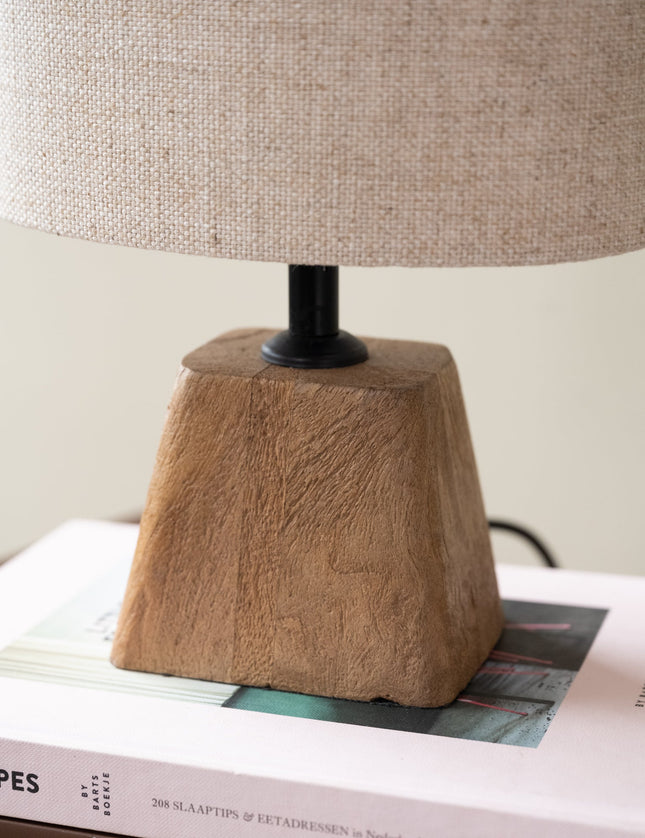 Table Lamp Kardan Brown + Shade Breska - Things I Like Things I Love