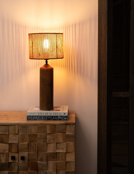 Table Lamp Paolo + Shade Tossa Brick - Things I Like Things I Love