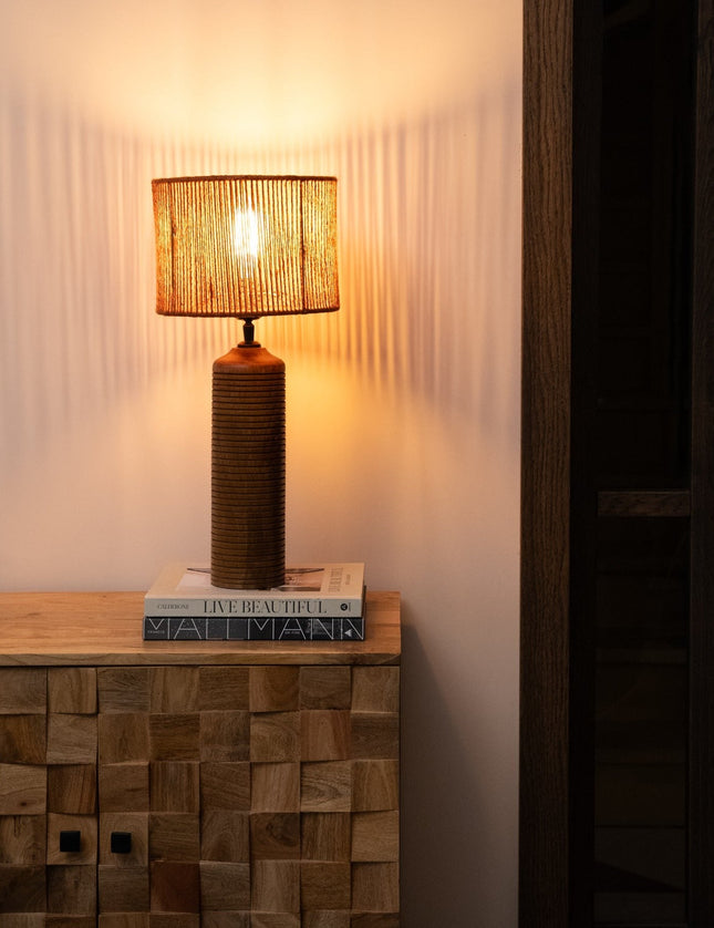 Table Lamp Paolo + Shade Tossa Brick - Things I Like Things I Love