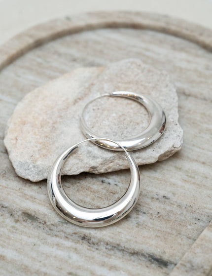 TILTIL Chrissy Chunky Big Hoop Silver - Things I Like Things I Love