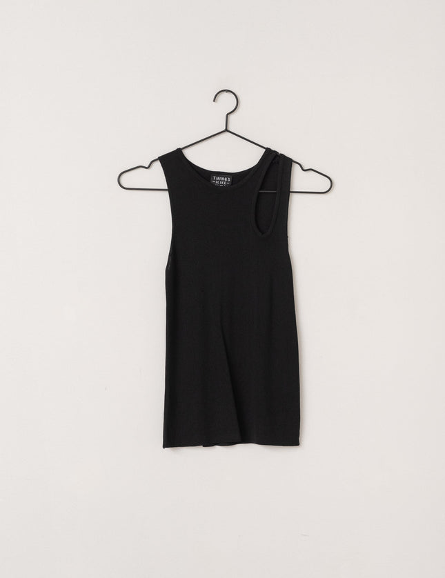 TILTIL Femke Singlet Cut Out Black One Size - Things I Like Things I Love