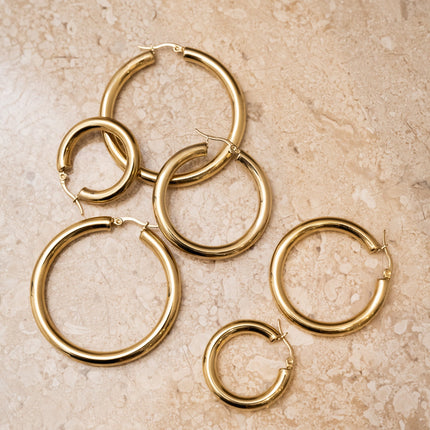 TILTIL Single Hoop Goldplated Boldy - Things I Like Things I Love