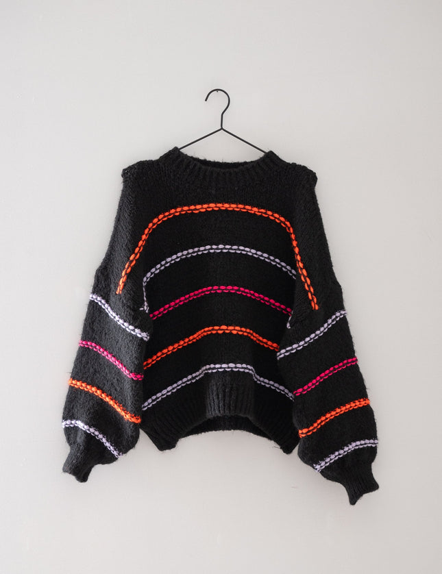 TILTIL Sisi Striped Knit Black Multi - Things I Like Things I Love