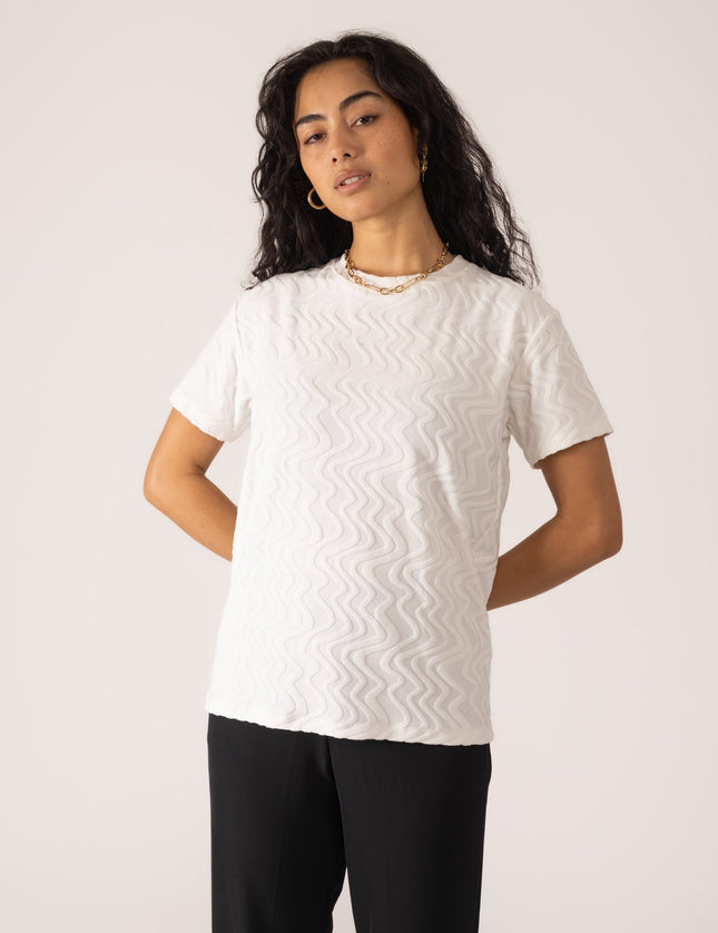 TILTIL Swi T-shirt White Swirl - Things I Like Things I Love