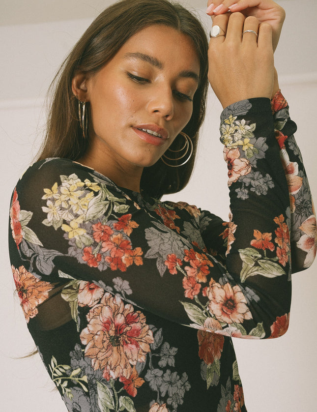 TILTIL Tai Longsleeve Mesh Flower - Things I Like Things I Love